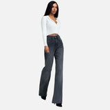 Leopard High Waist Straight Jeans