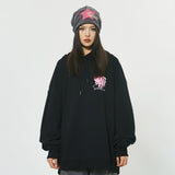 Color Block Heart Shaped Hoodie