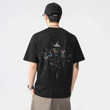 Black and White Stretchy Short Sleeve T-Shirt
