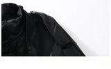 Streetwear High Collar Motorcycle Leather Jacket