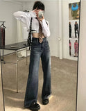 Distressed Retro Loose Denim Jeans