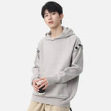 Stylish Hip Hop Button Design Knit Hoodie