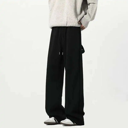 Elastic Waist Korean Style Men's Pants