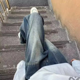 Essential Y2K Washed Wide Leg Denim Jeans
