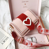 Y2K Heart Buckle Cross Bag