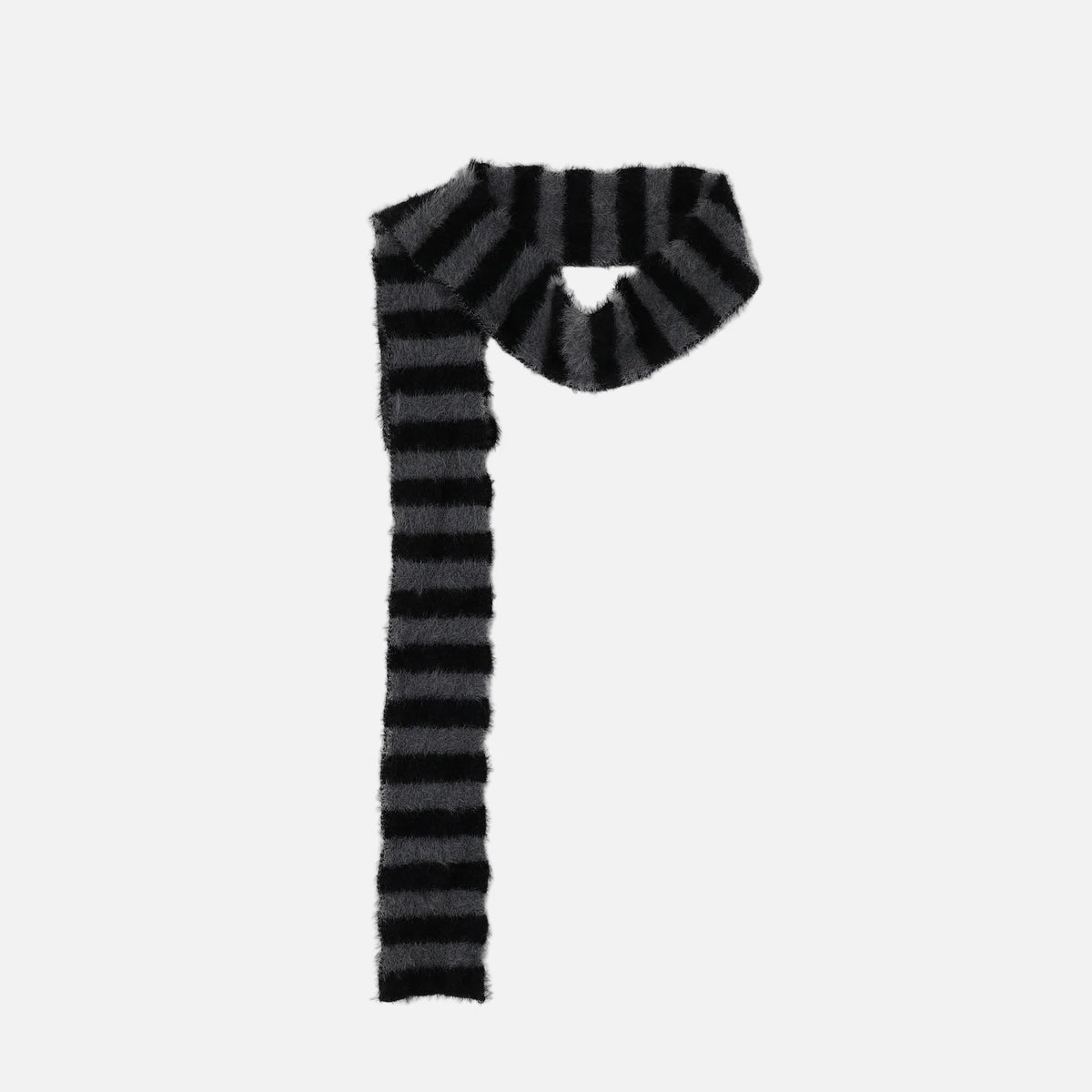 Cozy Striped with Scarf Knitwear Sweater
