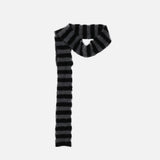 Cozy Striped with Scarf Knitwear Sweater