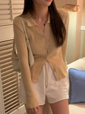 Slim Fit Striped Knitwear Cardigan