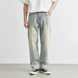 Vintage Cool Retro Distressed Wide Leg Casual Jeans
