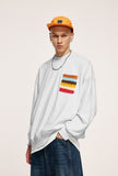 Oversized Rainbow Pocket Sweatshirts