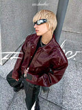 Durable Autumn Cool Oversized PU Leather Jacket