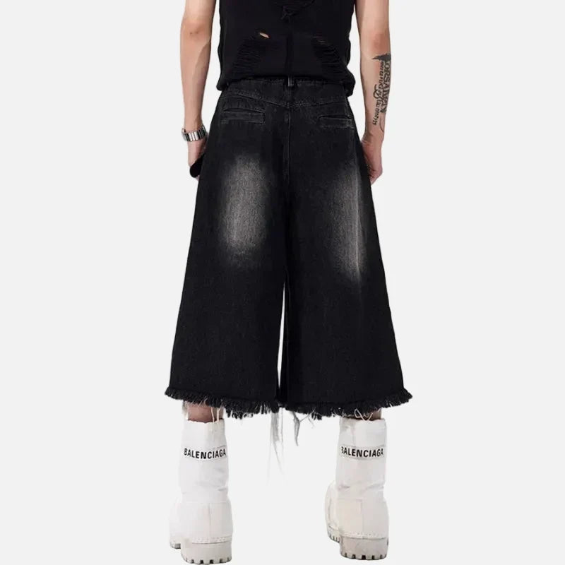 Streetwear Broken Hole Denim Jorts