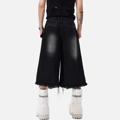 Streetwear Broken Hole Denim Jorts