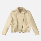 Effortless Warm Fleece Lined Leather Jacket