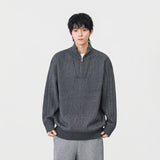 Cozy Trendy Ribbed Mock Neck Sweater
