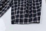 Trendy Streetwear Plaid Casual with Letter Pants