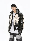 Y2K Skeleton Streetwear Parka Puffer Jacket