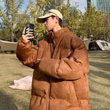 Warm Japanese Style Windproof Fleece Puffer Coat