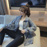 Mickey Embroidered Cartoon Denim Jacket