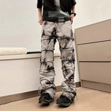 Streetwear Cyber Grey Stacked Baggy Jeans