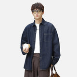 Vintage Washed Japanese Raw Denim Shirt