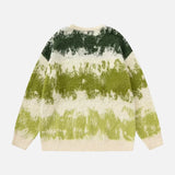 Oversize Hip Hop Tie Dye Knit Sweater