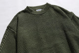 Cozy Solid Vintage Loose Knit Jumper Sweater