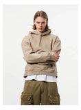 Streetwear Cozy Loose Fit Solid Color Hoodie