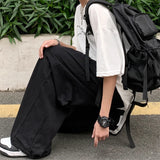 Versatile Loose Straight Cotton Wide Leg Pants