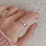 Sweet Bow Knot Opening Finger Ring