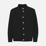 Fashionable Solid Color Single Breasted Knitted Cardigan