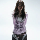 Grunge Aesthetic Tattoo Print Two-Piece T-Shirt