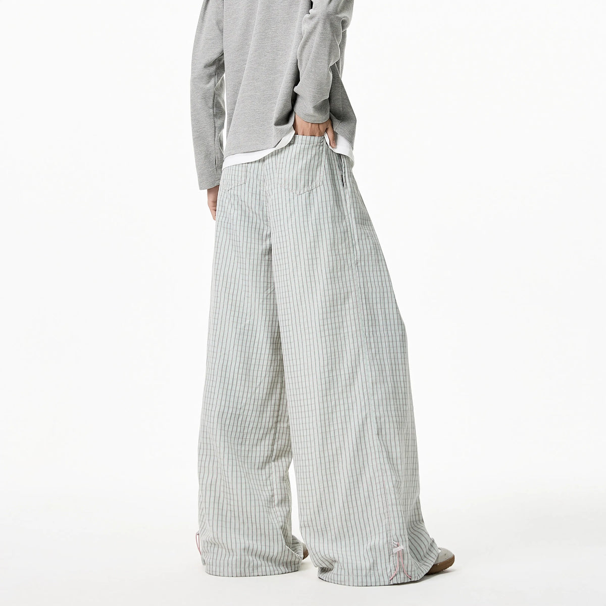 Striped Wide Leg Summer Trousers Pants