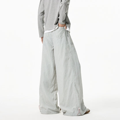 Striped Wide Leg Summer Trousers Pants
