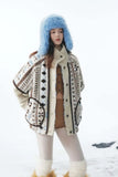 Cozy Oversized Plush Natonal Style Fur Jacket