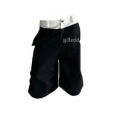 Signature Black Color Block Cargo Jorts