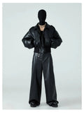 Luxury Thick Black PU Leather Jacket