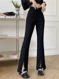 Slim High-waisted Flared Women's Pants