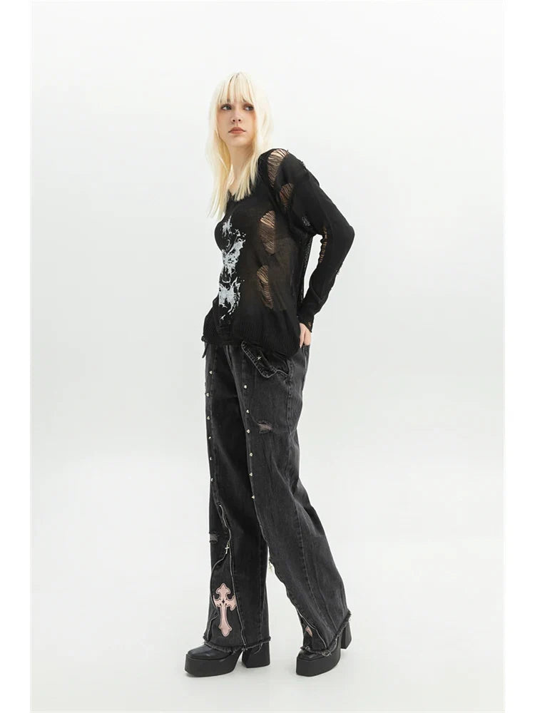 Gothic Cross Jeans