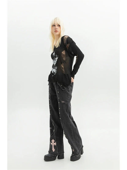 Gothic Cross Jeans