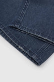 American Streetwear Two Tone Washed Denim Jorts