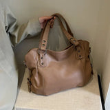 Leather Focus Handbag