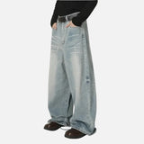 Street Style Inspired Curved Denim Jeans