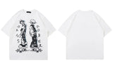 Grunge Japanese Anime Cartoon Graphic Cotton T-Shirt