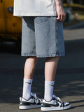 Baggy Drawstring Denim Jorts