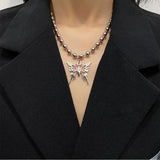 Butterfly Stainless Steel Pendant Necklace