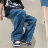 Baggy Solid Wide-leg Jeans