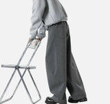 Youthful Wrinkled Campus Straight Leg Sweatpants