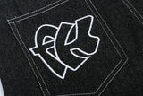 Embroidery Pockets Oversized Jorts