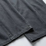 Plaid Decorative With Scarf Loose Wide Leg Jeans